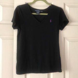 Medium black Polo vneck tee